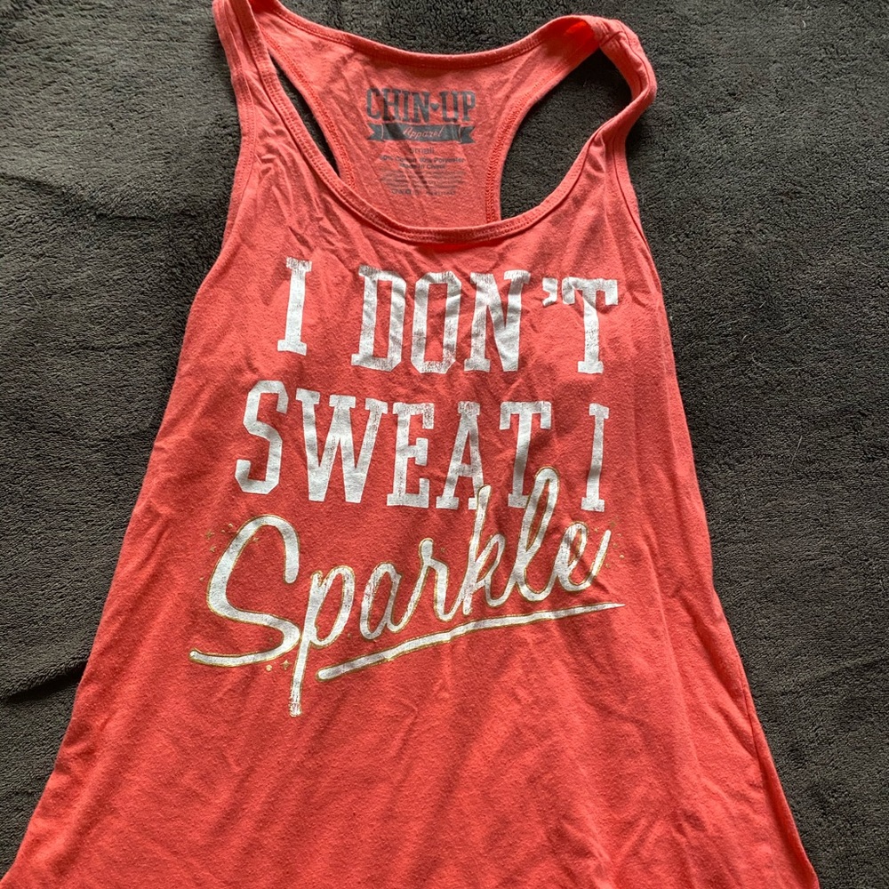 GUC coral workout tank